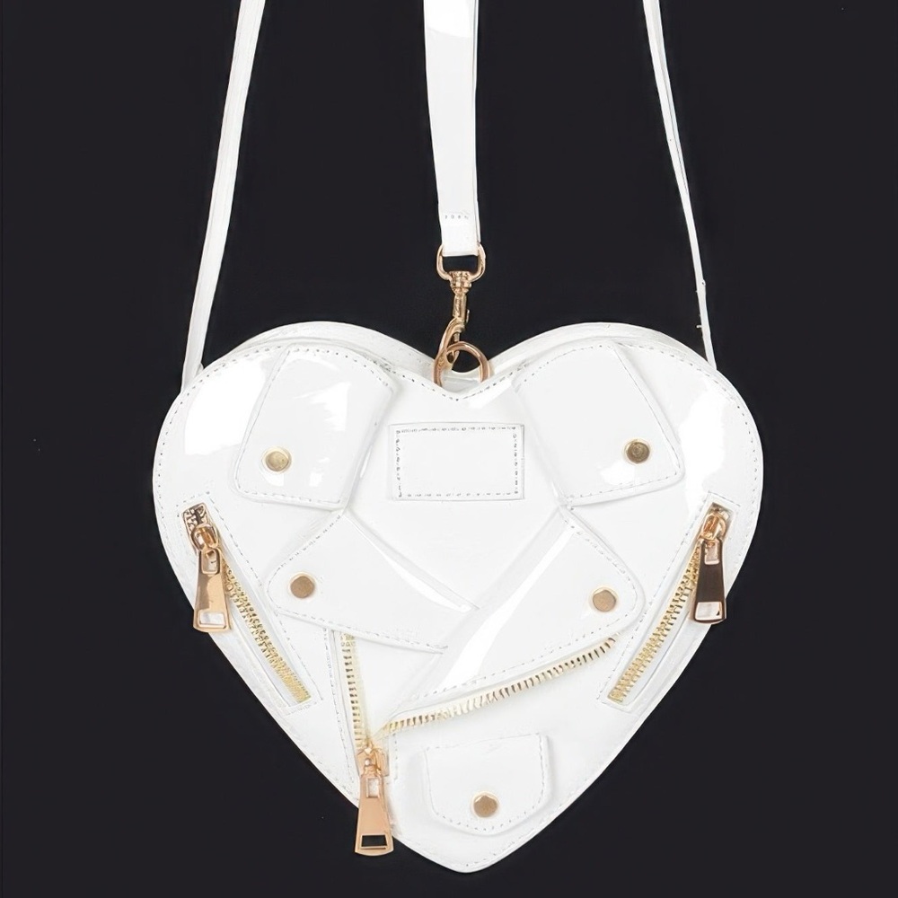 Heart Shape Jacket Crossbody Bag